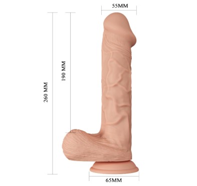 Duże realistyczne dildo penis z przyssawką  26cm